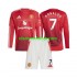 Camisola Manchester United Cristiano Ronaldo 7 Criança Equipamento Primeiro 2024-2025 Manga Comprida
